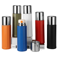 Bouteille d'eau isotherme en acier inoxydable 316 avec logo personnalisé Olerd, avec couvercle, tasse à café pour les voyages et le camping