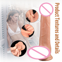 Vibrierende stoßende realistische Dildo mit saugnapf weibliche Masturbation Heizung Penis Fernbedienung Dick großer Dildo