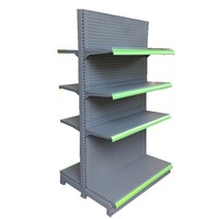 Étagère de supermarché robuste en acier laminé à froid CMJ OEM/ODM, gondole double face, présentoir de magasin de détail, avec conception 3D gratuite