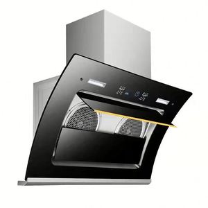 <span class=keywords><strong>Hotte</strong></span> <span class=keywords><strong>de</strong></span> cuisine murale en aluminium avec filtre à déflecteur d'aspiration supérieur, contrôlée par application, pour hôtels - Product Image 3