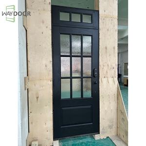 أبواب أمامية من خشب الماهوجني والصنوبر المصمت بشهادة الجودة مع باب خارجي معلق مسبقًا لغرف المنازل - Product Image 3