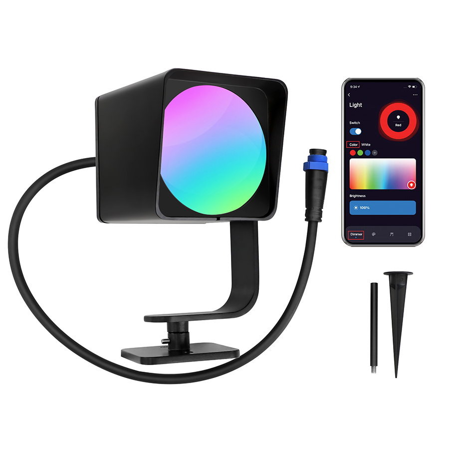 Базовый комплект, украшение на Хэллоуин, RGB-цвет, садовый ландшафт, наружный светодиодный прожектор