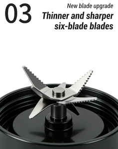 1L 6-Blade Push <b>Button</b> Control USB Rechargeable Cordless Portable Blender Eco-Friendly Design for Outdoor Use Smoothie Factory - Product Image 5