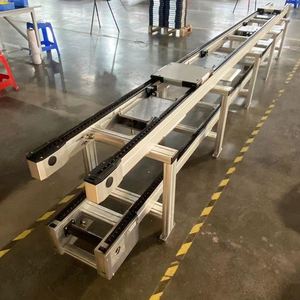 New High Quality Toshine Belt Tray Plate Top Chain Conveyor Belt Chains Pallet-Handling System Double Speed Adjustable Conveyor - Product Image 3