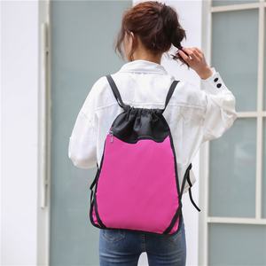 New Fashion Supplier Selling Well Promotional Cheap Pouch Sports Gym Polyester Sack Storage Bag Shoes Custom <b>Drawstring</b> <b>Backpack</b> - Product Image 4