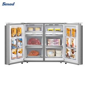 Réfrigérateur à portes françaises Smad OEM Total No Frost en acier inoxydable à vendre - Product Image 2