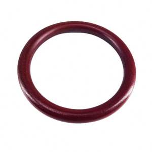 Haomeng กระเป๋าสานมือจับไม้ทรงกลมใหม่สำหรับผู้หญิงที่มีไฟมีมือจับไม้สีเข้มจัดเครื่องประดับขายส่ง - Product Image 5