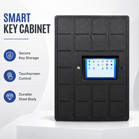 Armoire à clés intelligente murale avec écran tactile, gestion électronique sécurisée des clés, casier de rangement