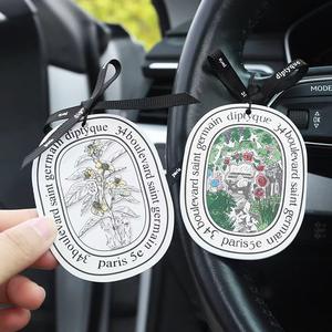 Désodorisants en papier de forme personnalisée <span class=keywords><strong>Tesla</strong></span> <span class=keywords><strong>Model</strong></span> <span class=keywords><strong>3</strong></span> Bas quantité minimale de commande Parfums multiples Pendentif de voiture Gadgets Rose Lavande Poire d'océan - Product Image 4