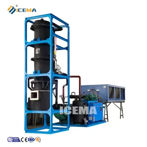 Icema tự động 15t/24h công nghiệp ống máy nước đá giá cho mát uống ống máy nước đá để bán