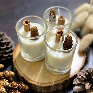 Bougie parfumée artisanale en cire de soja dans un bocal en verre réutilisable, contenant d'aromathérapie pour la décoration de la maison (60 ml) - Product Image 1