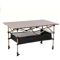 Table pliante multifonctionnelle à hauteur réglable, bureau de camping pliable pour l'extérieur, table pour ordinateur portable à double usage pour la maison