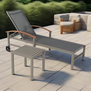 Tumbona Moderna de Aluminio de Primera Calidad, Resistente, Tipo Hotel, para Uso en Exteriores, <span class=keywords><strong>Playa</strong></span>, <span class=keywords><strong>Piscina</strong></span>, Terraza, Villa de Lujo, Spa - Product Image 3