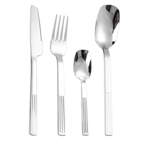Ensemble de couverts pour compagnies aériennes en gros, matériau 18/10, couteau et fourchette pour avion, couverts en acier inoxydable 18/0