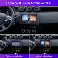 Podofo 2 Din Android autoradio stéréo 10 ''pour Renault Duster Adventurer 2019 1 + 32/2 + 64 sans fil Carplay Android Auto HIFI WIFI