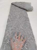 Aiguille de pin en peluche perlé Tube broderie tissu perles Sequin robe de mariée Cheongsam chapeau dentelle tissu SS3625
