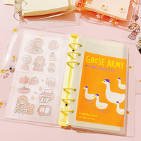 Créativité Kawaii 6 Anneaux Cahier De Papeterie PVC Daisy Carnet A7