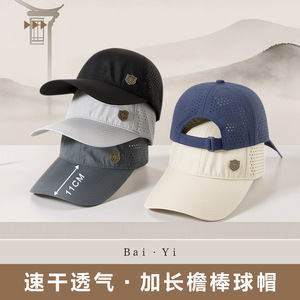 Gorra de béisbol unisex de malla azul oscuro, transpirable, de secado rápido, con protección solar, para deportes al aire libre, uso en verano - Product Image 2