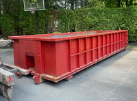 Conteneur à ordures en acier au carbone écologique pour le recyclage des déchets d'approvisionnement d'usine