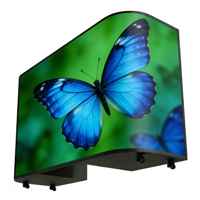 Cabina de DJ Portátil Personalizada con Pantalla LED y Video Wall HD |   Podio para DJ y Soporte Móvil para Clubes, Bodas, Eventos y Exposiciones
