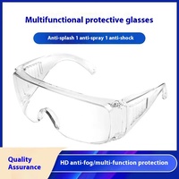Lunettes de sécurité CE EN166 pour PC Lunettes de protection anti-éclaboussures anti-poussière et anti-buée pour usage en laboratoire