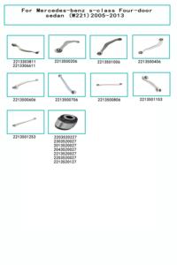 ลูกหมากก้านสูบปลายลูกหมากด้านหน้าขวาสำหรับเบนซิน <span class=keywords><strong>W123</strong></span> W124 W201 W202 W124 W163 W251 2213301603 2213301503 2213303903 3400401 - Product Image 5