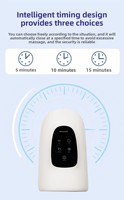 Masseur Électrique Intelligent Sans Fil NQK NQK-048 pour Paume et Doigts, Pression d'Air et Chaleur, 15 Minutes, 2000mAh - Prix Usine Direct