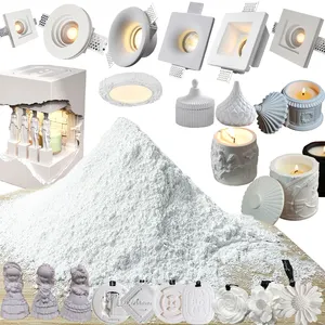 Fineness 2400 Mesh Pop Aroma No Impurities High-Density Ultra-White Plaster Of Paris For Silicone Moulds Aromatherapy