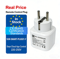 En stock – Prêt à être expédié : Prise intelligente Deye SUN-SMART-PLUG01P1-F avec gestion d'énergie sans fil, communication Lora et contrôle par application