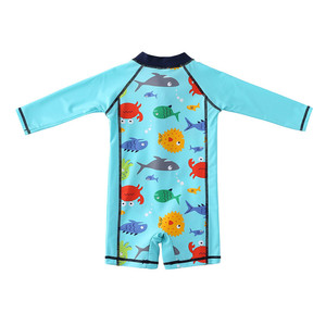 <span class=keywords><strong>Maillot</strong></span> <span class=keywords><strong>de</strong></span> <span class=keywords><strong>bain</strong></span> une pièce pour bébé garçon Sweegentle Summer Beach avec fermeture éclair sur le devant, séchage rapide, spandex/nylon, manches longues, avec chapeau - Product Image 6