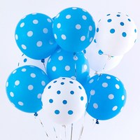 100 pièces de ballons en Latex de 12 pouces, noir, rouge, blanc, à pois, Point d'onde, Globos, fournitures de décoration pour fête prénatale, mariage