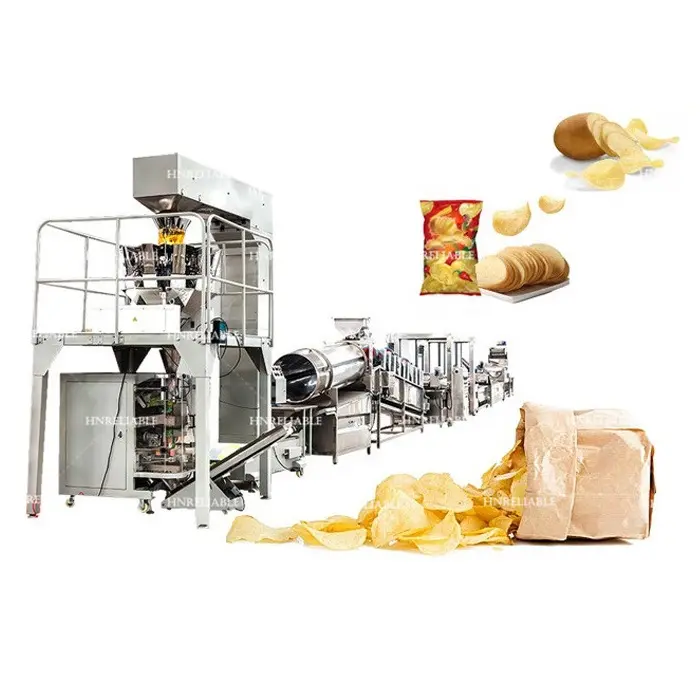 260kg output capacity potato chips making machine production line / potato chips making equipment price