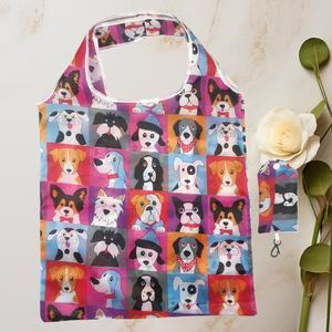 Mailer Polyester Fabric Waterproof Oversized Foldable Shopping Bag Hand Length Handle Shoulder Strap Large Grocery Storage Solid - Product Image 5