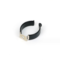 Support de montage pour lampe à tube LED en acier inoxydable 304 T8 avec clip à ressort recouvert de caoutchouc, capacité de charge de 7 lb