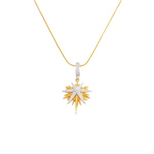 Collar de estrella de ocho puntas, colgante de circonita chapado en oro de 18k, cadena para clavícula, regalo de joyería para mujer - Product Image 5