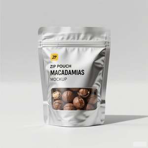ถุงซิปล็อคพลาสติกลามิเนตอะลูมิเนียมฟอยล์ถุงบรรจุภัณฑ์กาแฟขนมขบเคี้ยวแบบตั้งได้ - Product Image 1