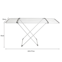 Nouveau design, séchoir à linge extensible en métal de 18 m, pliable, moderne, grand, pour bébé, porte-vêtements, pour la salle de bain