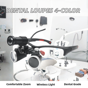 Lupas Quirúrgicas Dentales, Lupa Binocular Médica, Lámpara Frontal Inalámbrica de 5W, Lámpara Eléctrica para Cirugía de Laboratorio, Aprobado por CE ISO, de Blush Surgical - Product Image 2