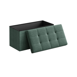 Banc Coffre de Rangement Pliable en Tissu de 76CM 30 Pouces Pouf et Tabouret Élégant pour Salon et Chambre à Coucher - Product Image 5