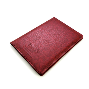 Bìa Da Pu Màu Đỏ Bắt Chước Danh Mục Đầu Tư Tập Tin Đơn Giản A5 Kèm Notepad - Product Image 3