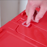 Boîte de rangement pliable en plastique PP moulé par injection, 50L, grande capacité, pour le camping et les activités de plein air, avec couvercle, multifonctionnelle