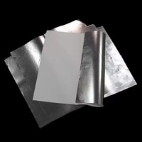 Papier d'aluminium fin spécial, revêtement PE simple face, impression en héliogravure, compatible, recyclable, personnalisable pour cadeaux et artisanat