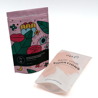 Emballage zip-lock refermable anti-odeurs 3.5 sacs en Mylar pochette debout imprimée personnalisée sacs d'emballage en Mylar à l'épreuve des enfants