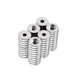 Imanes de agujero avellanado de tierras raras de neodimio de anillo redondo potente N52 personalizados uso Industrial con servicio de procesamiento de corte - Product Image 6