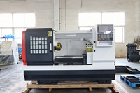 Tour CNC à banc plat horizontal CK6150, petit tour à broche unique, usage moyen, 3 axes, portée de coupe 300 mm, moteur automatique