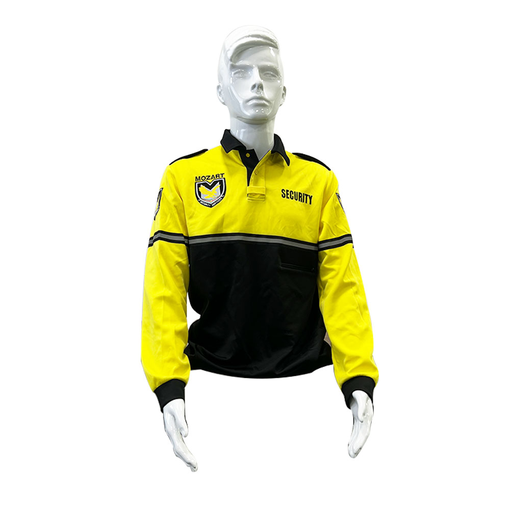 Uniforme de seguridad Dark 65% polyester 35% cotton fade shrink stain wrinkle short sleeve Dark Security Uniform Shirts