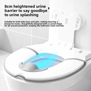 Siège <span class=keywords><strong>de</strong></span> <span class=keywords><strong>toilette</strong></span> portable pliable en tissu peluche 2026 Nouveau modèle unisexe pour l'apprentissage <span class=keywords><strong>de</strong></span> la propreté des bébés, anti-éclaboussures, pour voyage, voiture, bureau, enfants - Product Image 4
