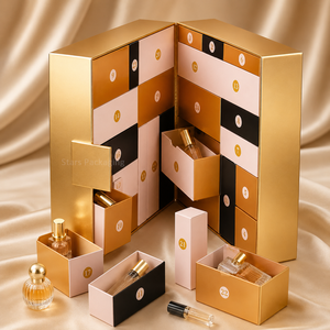 Boîte cadeau <span class=keywords><strong>de</strong></span> luxe personnalisée à 22 tiroirs avec fermeture magnétique pour parfums, cosmétiques, aliments, <span class=keywords><strong>calendrier</strong></span> <span class=keywords><strong>de</strong></span> <span class=keywords><strong>l</strong></span>'<span class=keywords><strong>avent</strong></span> <span class=keywords><strong>de</strong></span> Noë<span class=keywords><strong>l</strong></span> - Product Image 4