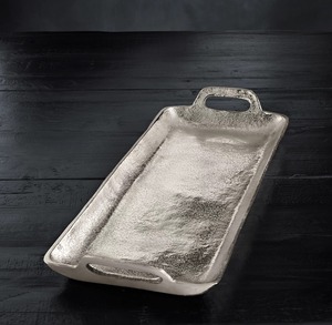 Plateau en aluminium rectangulaire élégant pour la salle à manger et la vaisselle de cuisine au meilleur prix - Product Image 1