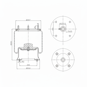 Soffietti, Sospensioni Pneumatiche Adatte per Molle ad Aria SAF 277.4.420 - Product Image 1